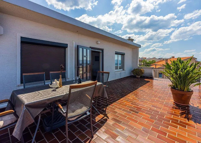Komfortables Nur 250 Meter Zum Sandstrand Mit Privater Dachterrasse Und Meerblick * 크리크베니카